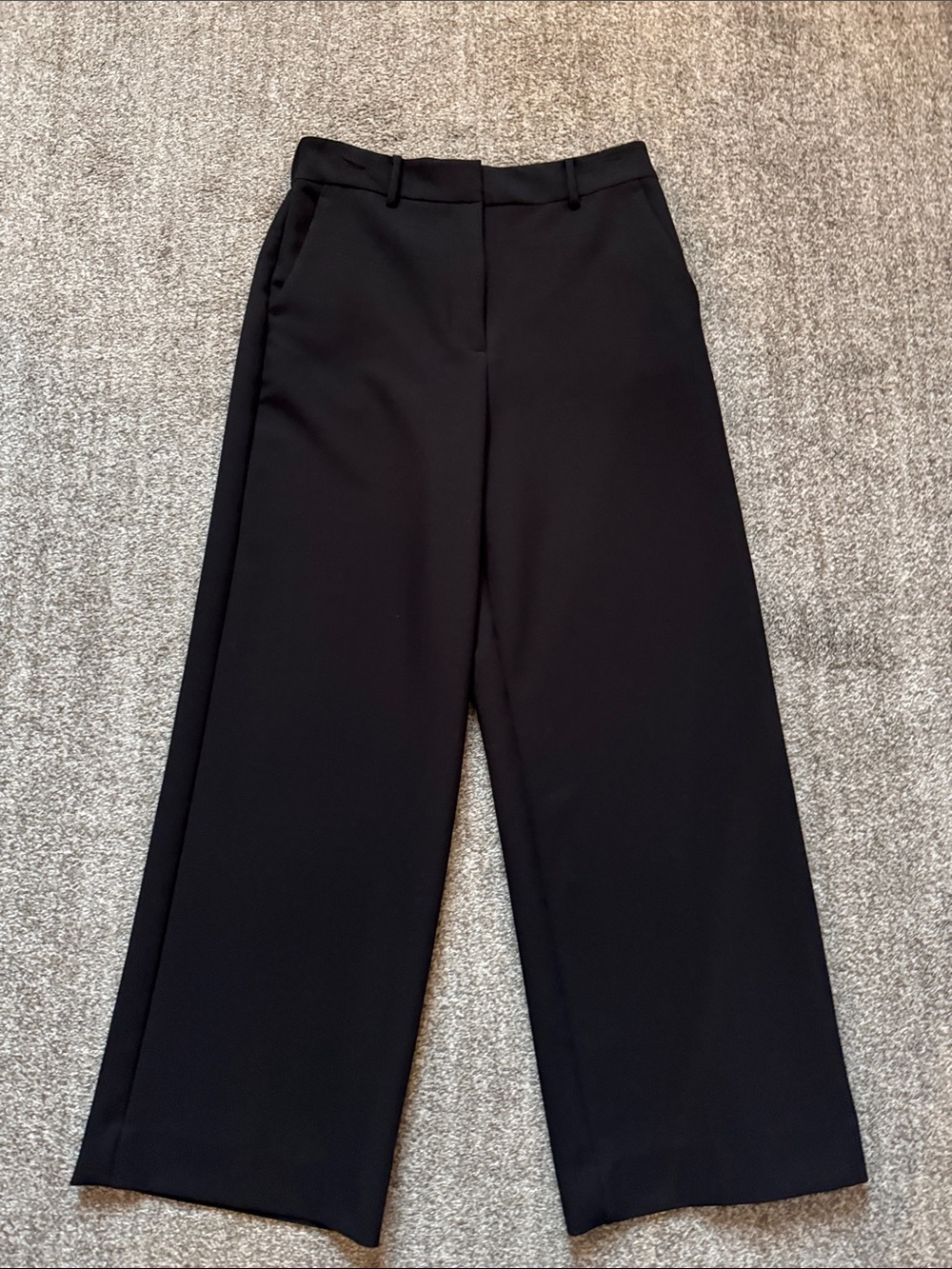 a.n.a Black Wide-Leg Trousers
